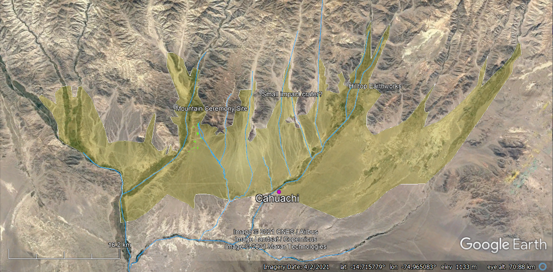 Map of Nazca Earthworks