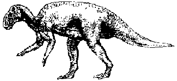 Animated hadrosaurus